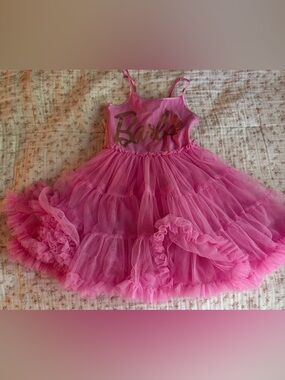 Cotton On Barbie Pink Tulle Party Dress 6